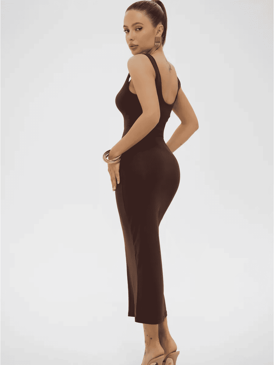 La Côte d'Azur - Robe Sculptante à Shapewear Intégré