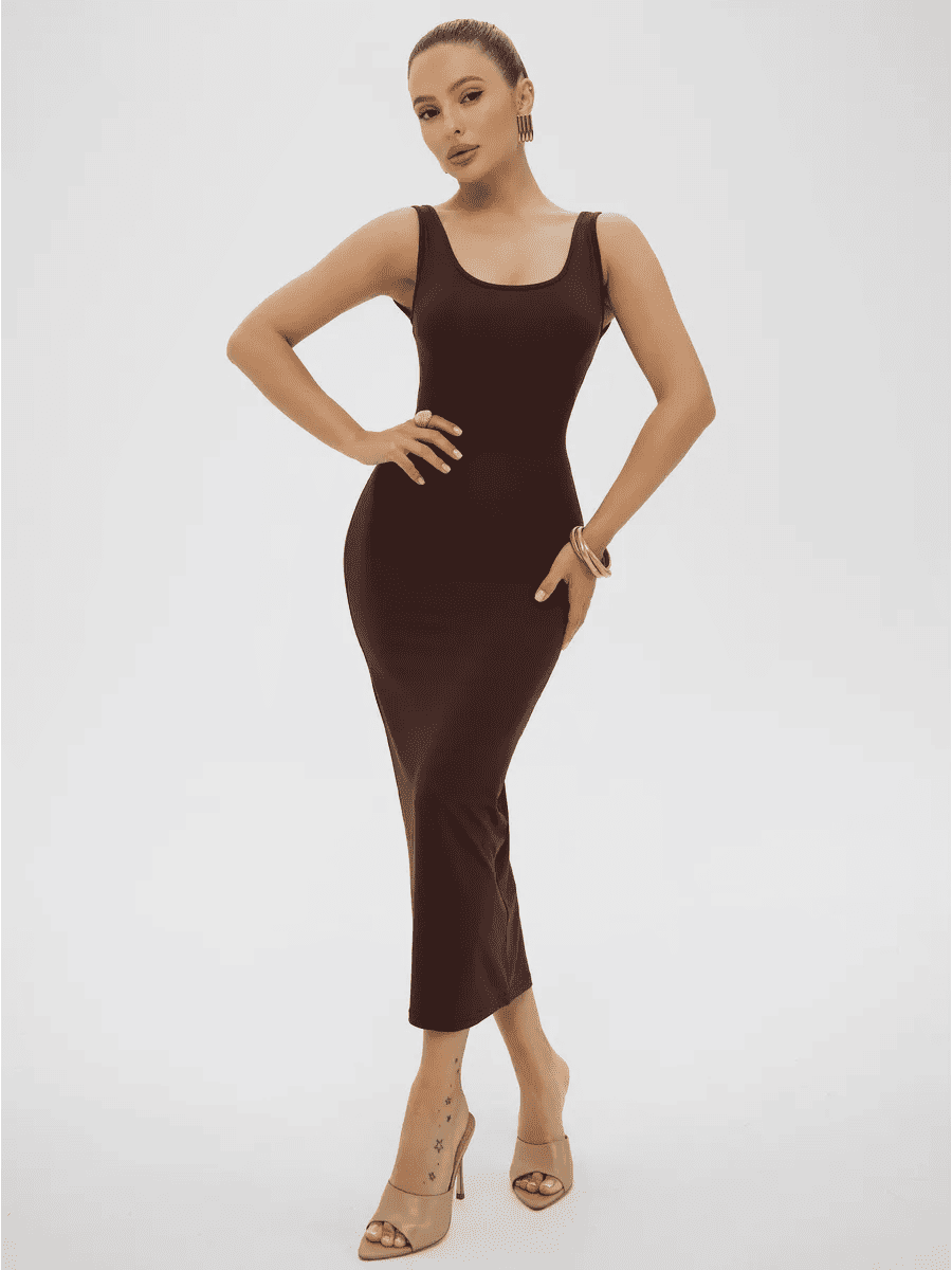 La Côte d'Azur - Robe Sculptante à Shapewear Intégré